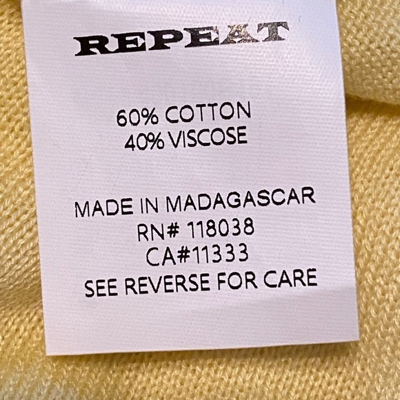 **REDUCED**Repeat women’s yellow cotton sweater - Picture 5 of 5